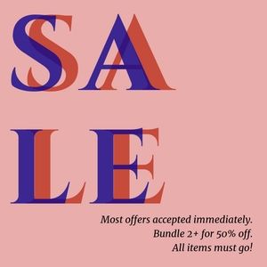 All items must go WOMEN'S SALE!